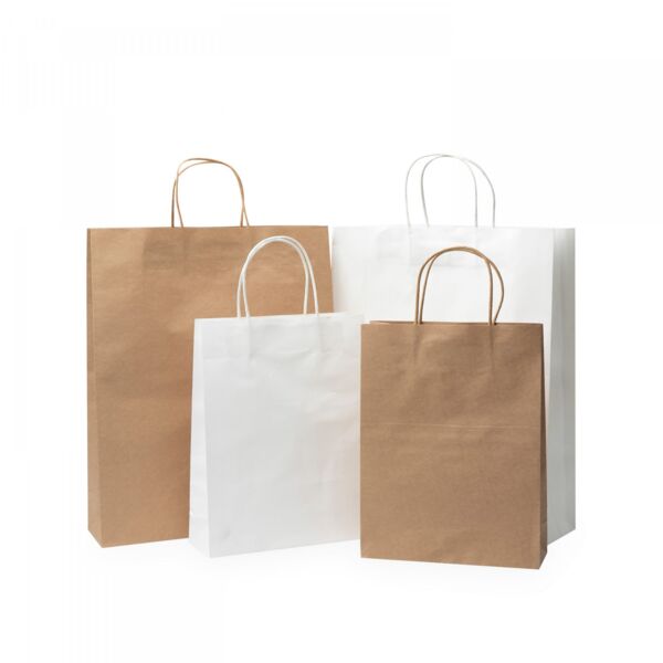 Paper Bag 200mm w x 290mm h Gusset 80mm Thumbnail