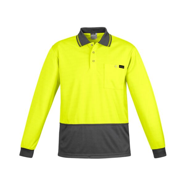 Syzmik Workwear Mens Comfort Back L/S Polo ZH410 Thumbnail